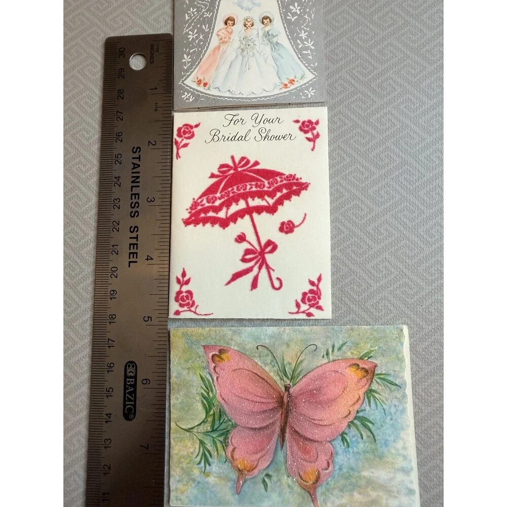 Vintage Bridal Shower Greeting Cards Lot of 33 Mid-Century Wedding Ephemera WOW